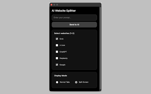 AI Website Splitter  from Chrome web store to be run with OffiDocs Chromium online