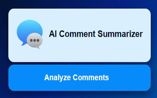 AI Youtube Comment Summarizer  from Chrome web store to be run with OffiDocs Chromium online