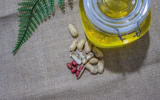 A jar of fragrant peanut oil  from Chrome web store to be run with OffiDocs Chromium online