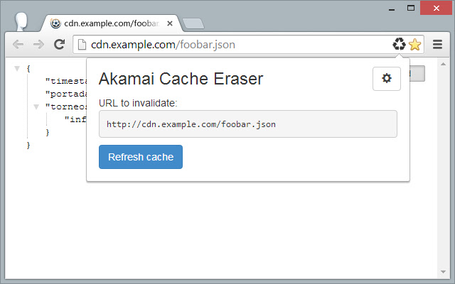 Akamai Cache Eraser  from Chrome web store to be run with OffiDocs Chromium online