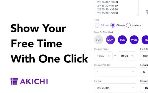AKICHI  from Chrome web store to be run with OffiDocs Chromium online