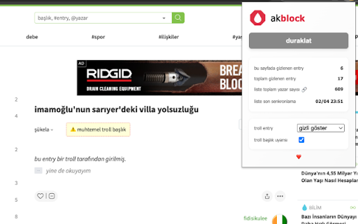 aktroll blocker  from Chrome web store to be run with OffiDocs Chromium online