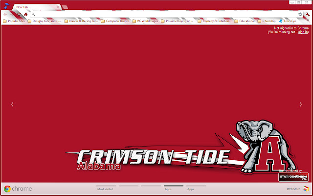 Alabama Crimson Tide Large  from Chrome web store to be run with OffiDocs Chromium online