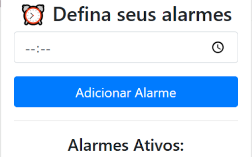 Alarme do Chrome  from Chrome web store to be run with OffiDocs Chromium online