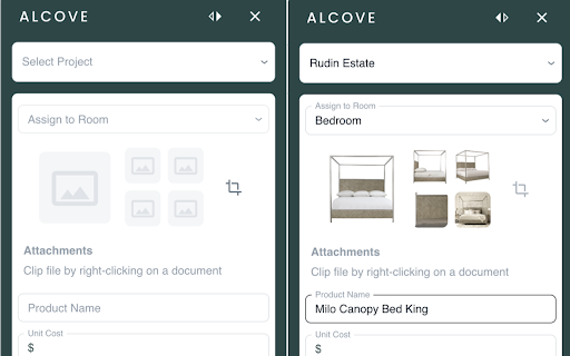 Alcove Technologies Product Clipper  from Chrome web store to be run with OffiDocs Chromium online