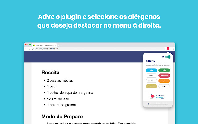 Alerta Alergia  from Chrome web store to be run with OffiDocs Chromium online