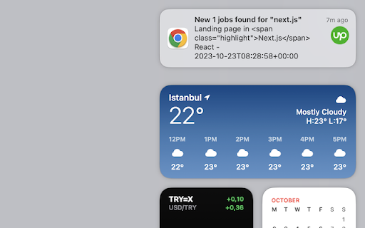 AlertUp  from Chrome web store to be run with OffiDocs Chromium online