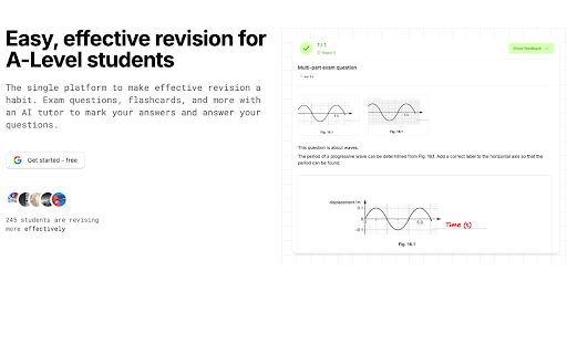 ALevels.ai Exam Questions  from Chrome web store to be run with OffiDocs Chromium online