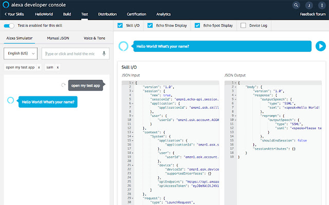 Alexa Skills Kit Simulator Enhancer  from Chrome web store to be run with OffiDocs Chromium online