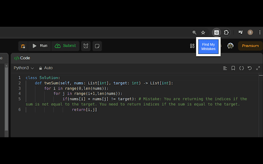 AlgoElephant: Your AI Leetcode Buddy  from Chrome web store to be run with OffiDocs Chromium online
