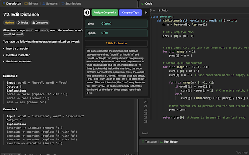 AlgoMeter AI: Big O Insights for LeetCode  from Chrome web store to be run with OffiDocs Chromium online