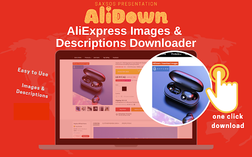 AliDown Aliexpress  AliBaba Images  Videos Downloader  from Chrome web store to be run with OffiDocs Chromium online