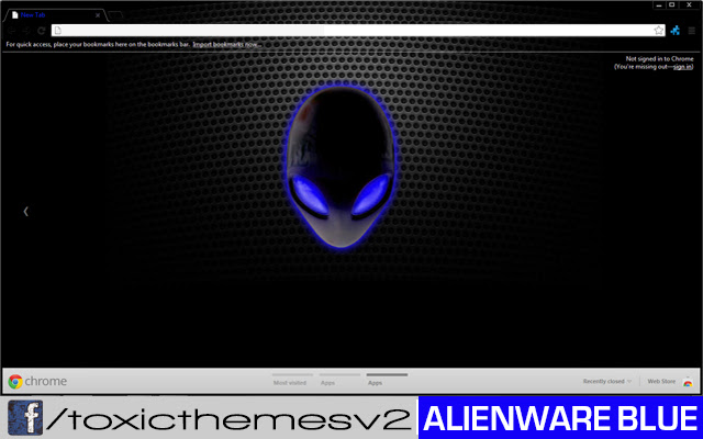 AlienWare Blue  from Chrome web store to be run with OffiDocs Chromium online