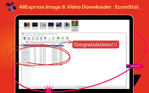 AliEx Image And Video Downloader | Ecomstal  from Chrome web store to be run with OffiDocs Chromium online