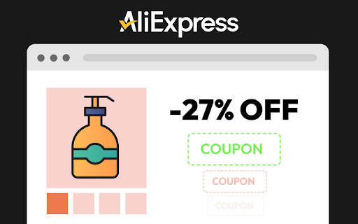 AliExpress Coupons  Discounts  from Chrome web store to be run with OffiDocs Chromium online