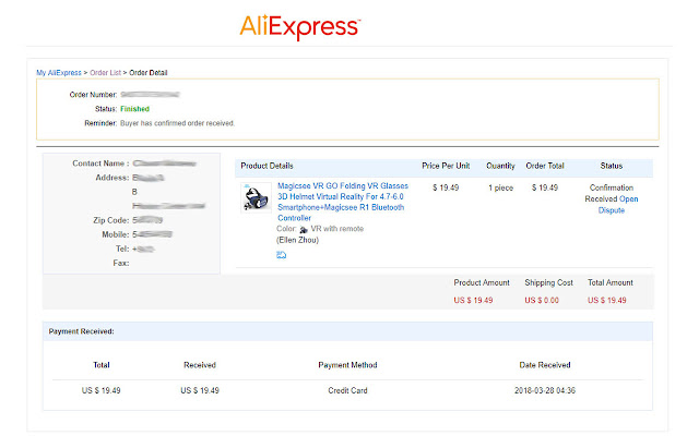 AliExpress Order Extractor  from Chrome web store to be run with OffiDocs Chromium online