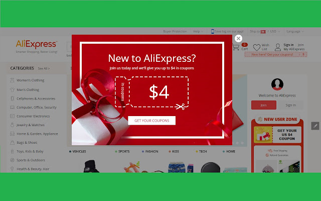 Aliexpress Promo  from Chrome web store to be run with OffiDocs Chromium online