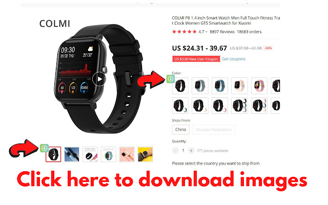 AliFix Aliexpress Image Downloader  from Chrome web store to be run with OffiDocs Chromium online
