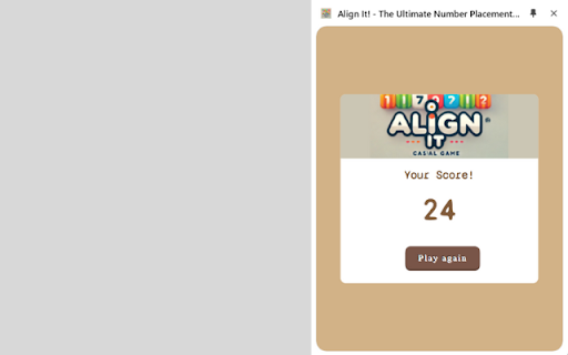 Align It! The Ultimate Number Placement Game | Logic | Guess  from Chrome web store to be run with OffiDocs Chromium online
