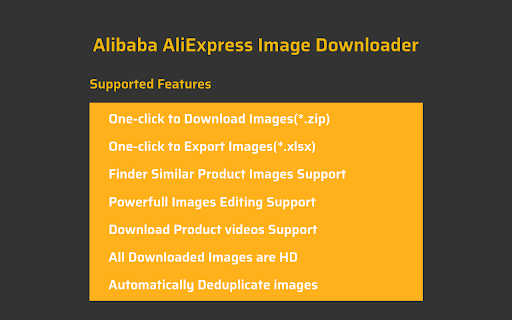 AliImage AliExpress Image Downloader  Editor  from Chrome web store to be run with OffiDocs Chromium online