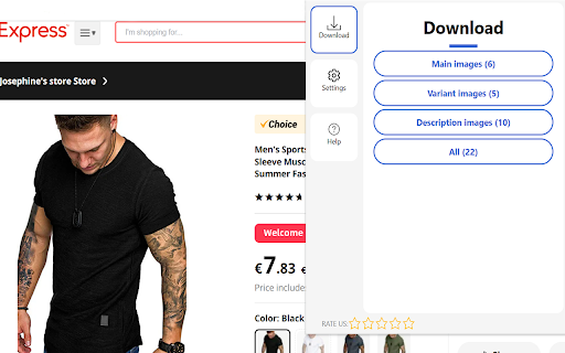AliImageSaver  from Chrome web store to be run with OffiDocs Chromium online
