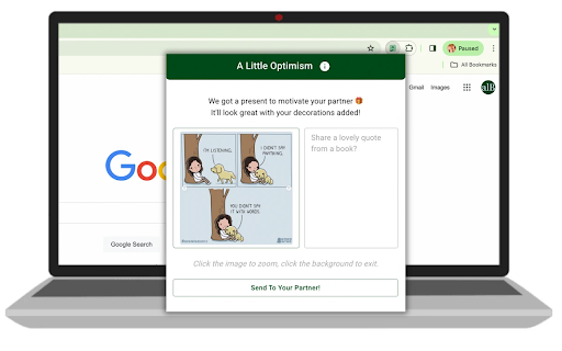 A Little Optimism  from Chrome web store to be run with OffiDocs Chromium online