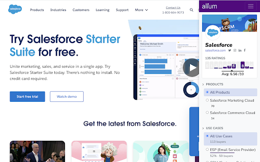 Alium – Buyer Intelligence  from Chrome web store to be run with OffiDocs Chromium online