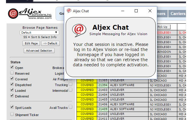 Aljex Chat  from Chrome web store to be run with OffiDocs Chromium online