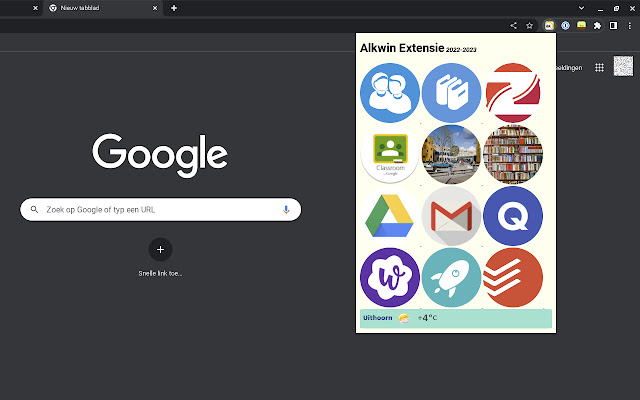 Alkwin Kollege extensie  from Chrome web store to be run with OffiDocs Chromium online