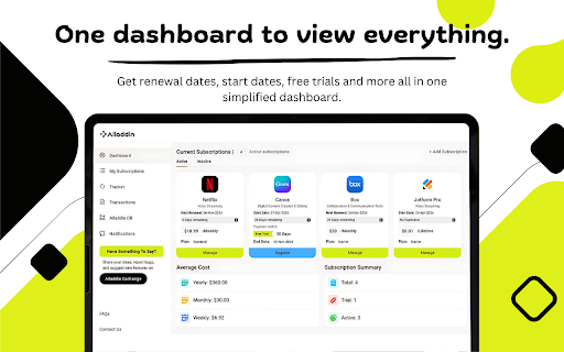 Alladdin  from Chrome web store to be run with OffiDocs Chromium online