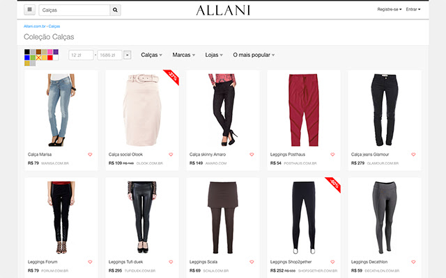 Allani.com.br Widget  from Chrome web store to be run with OffiDocs Chromium online