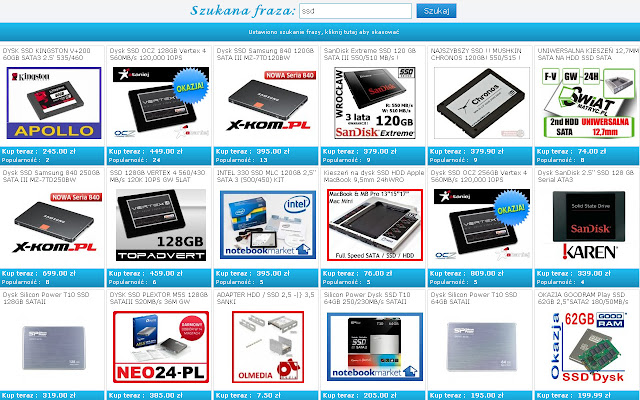 Allegro.pl Top 50 najlepszych aukcji  from Chrome web store to be run with OffiDocs Chromium online