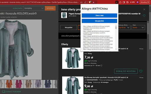 Allegro StopChina  from Chrome web store to be run with OffiDocs Chromium online