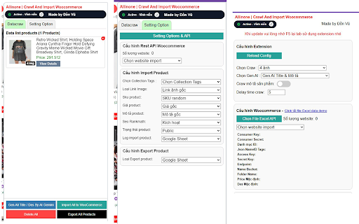 Allinone Extension by donvu  from Chrome web store to be run with OffiDocs Chromium online