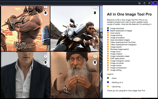 All In One Image Tool Pro  from Chrome web store to be run with OffiDocs Chromium online