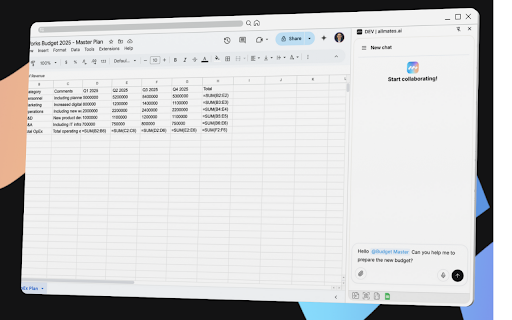 allmates.ai  from Chrome web store to be run with OffiDocs Chromium online