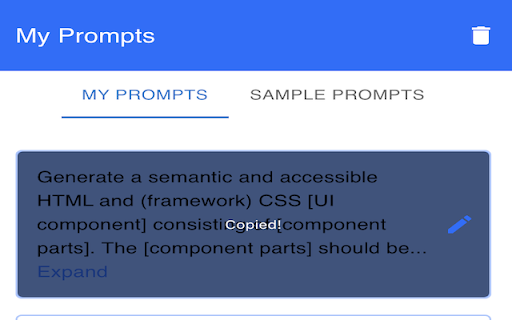 AllMyPrompts  from Chrome web store to be run with OffiDocs Chromium online