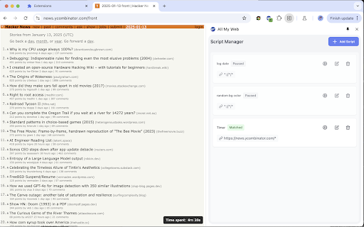 All My Web  from Chrome web store to be run with OffiDocs Chromium online