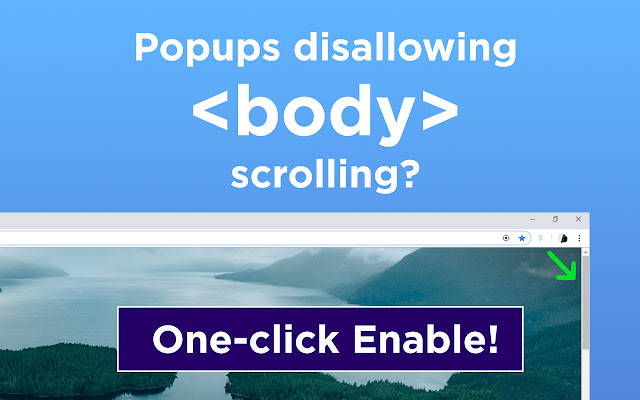 Allow BodyScroll  from Chrome web store to be run with OffiDocs Chromium online