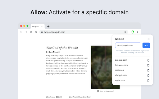 Allow Copy  Right Click  from Chrome web store to be run with OffiDocs Chromium online