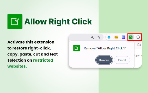 Allow Right Click  from Chrome web store to be run with OffiDocs Chromium online