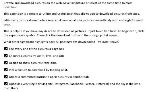 All photos downloaded by SMITH  from Chrome web store to be run with OffiDocs Chromium online