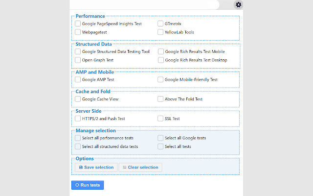 All Tests SEO Needs  from Chrome web store to be run with OffiDocs Chromium online