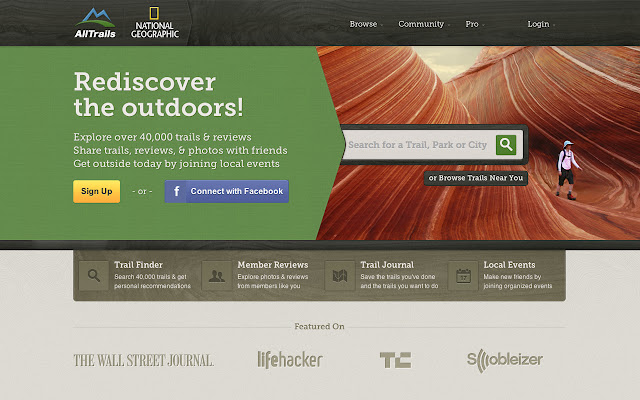 AllTrails  from Chrome web store to be run with OffiDocs Chromium online