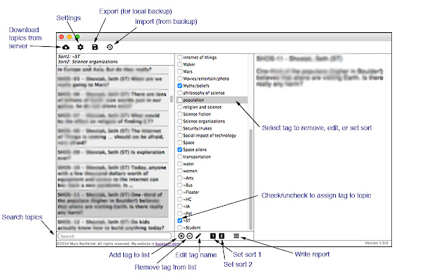 AlphaTag  from Chrome web store to be run with OffiDocs Chromium online