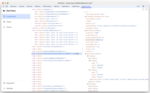 Alpine.js Pro DevTools  from Chrome web store to be run with OffiDocs Chromium online