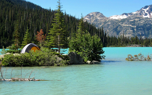 Alpine Lake Camping  from Chrome web store to be run with OffiDocs Chromium online
