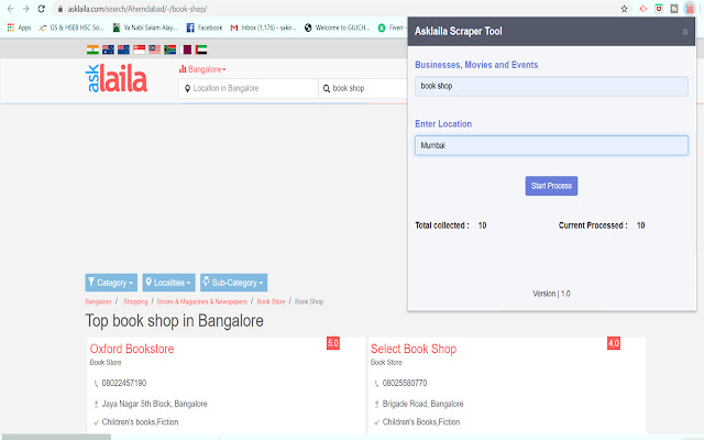 AL Scraper Tool  from Chrome web store to be run with OffiDocs Chromium online