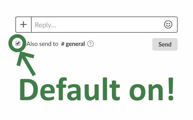Also Send To Slack Channel Checker  from Chrome web store to be run with OffiDocs Chromium online