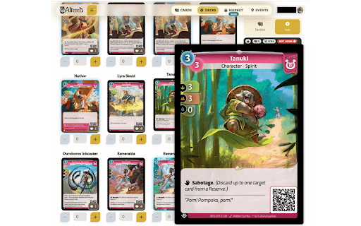 Altered Card Preview  from Chrome web store to be run with OffiDocs Chromium online